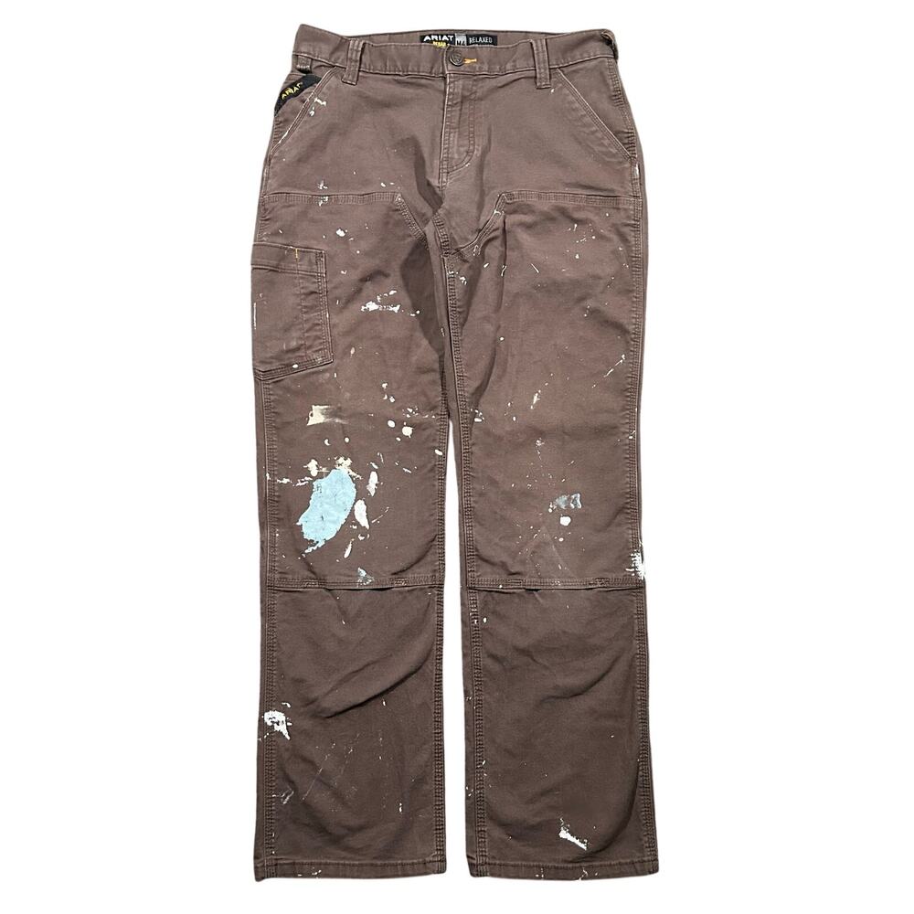 Ariat Rebar M4 Double Knee Pants 30x30 Relaxed Straight Leg Painters Canvas